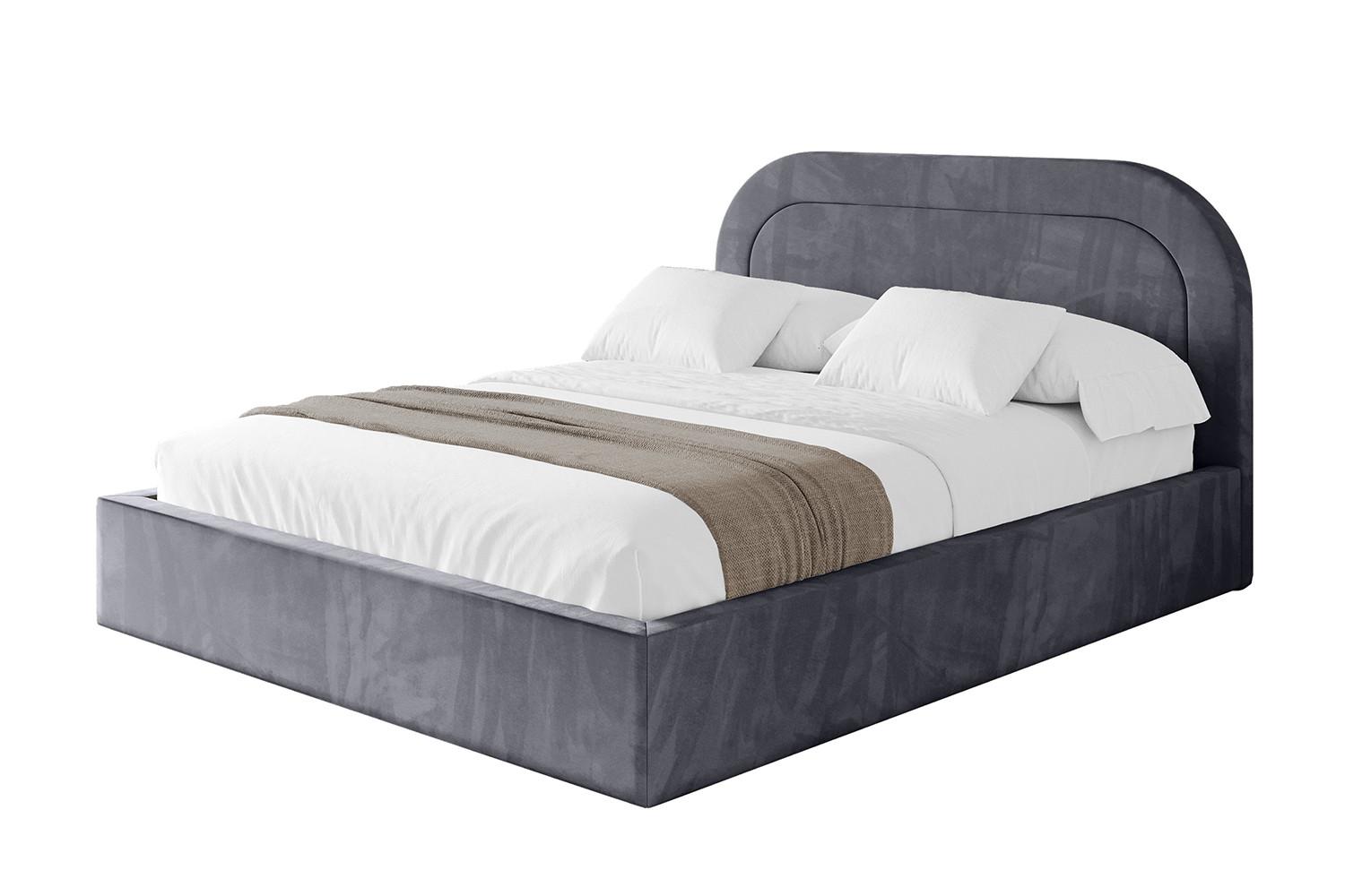 POLSTERBETT mit Bettkasten und Lattenrost, Bett mit Matratze H3/H4 - LERAY 120x200 Dunkelgrau - Dunkelgrau, Holzwerkstoff/Textil (120/200cm) - ALTDECOR
