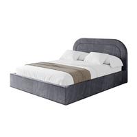 POLSTERBETT mit Bettkasten und Lattenrost, Boxbett ohne Matratze - LERAY 120x200 Dunkelgrau - Dunkelgrau, Holzwerkstoff/Textil (120/200cm) - ALTDECOR
