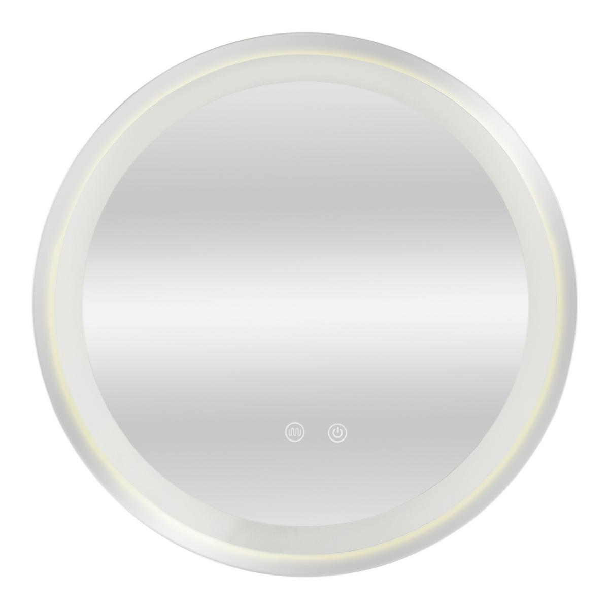 BADEZIMMERSPIEGEL Maratea - Silberfarben, Glas/Metall (50/50/3cm) - pro.tec
