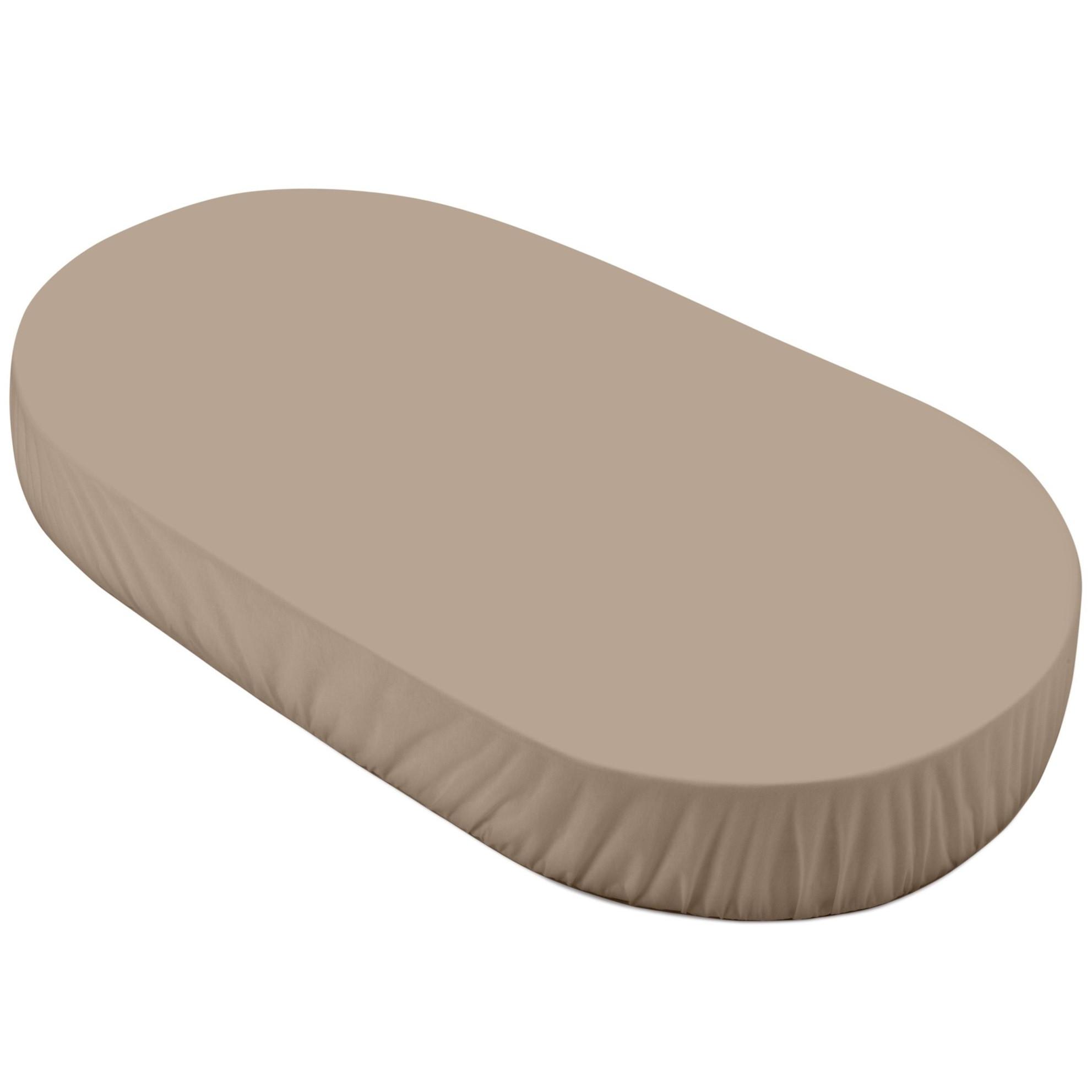BABY Spannbettlaken 7in1 oval - Taupe, Textil (73/125cm) - waldin