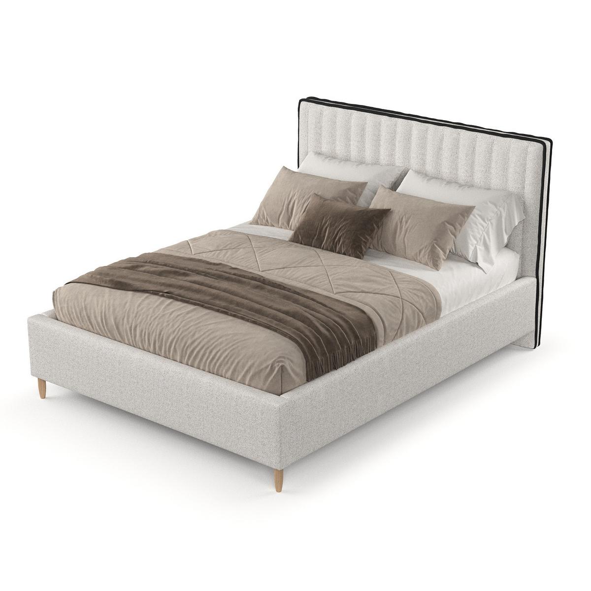 POLSTERBETT Aria 180/200 cm Hellbeige im Riva Stoff - Beige/Naturfarben, Holz/Holzwerkstoff (180/200cm) - AltaBeds