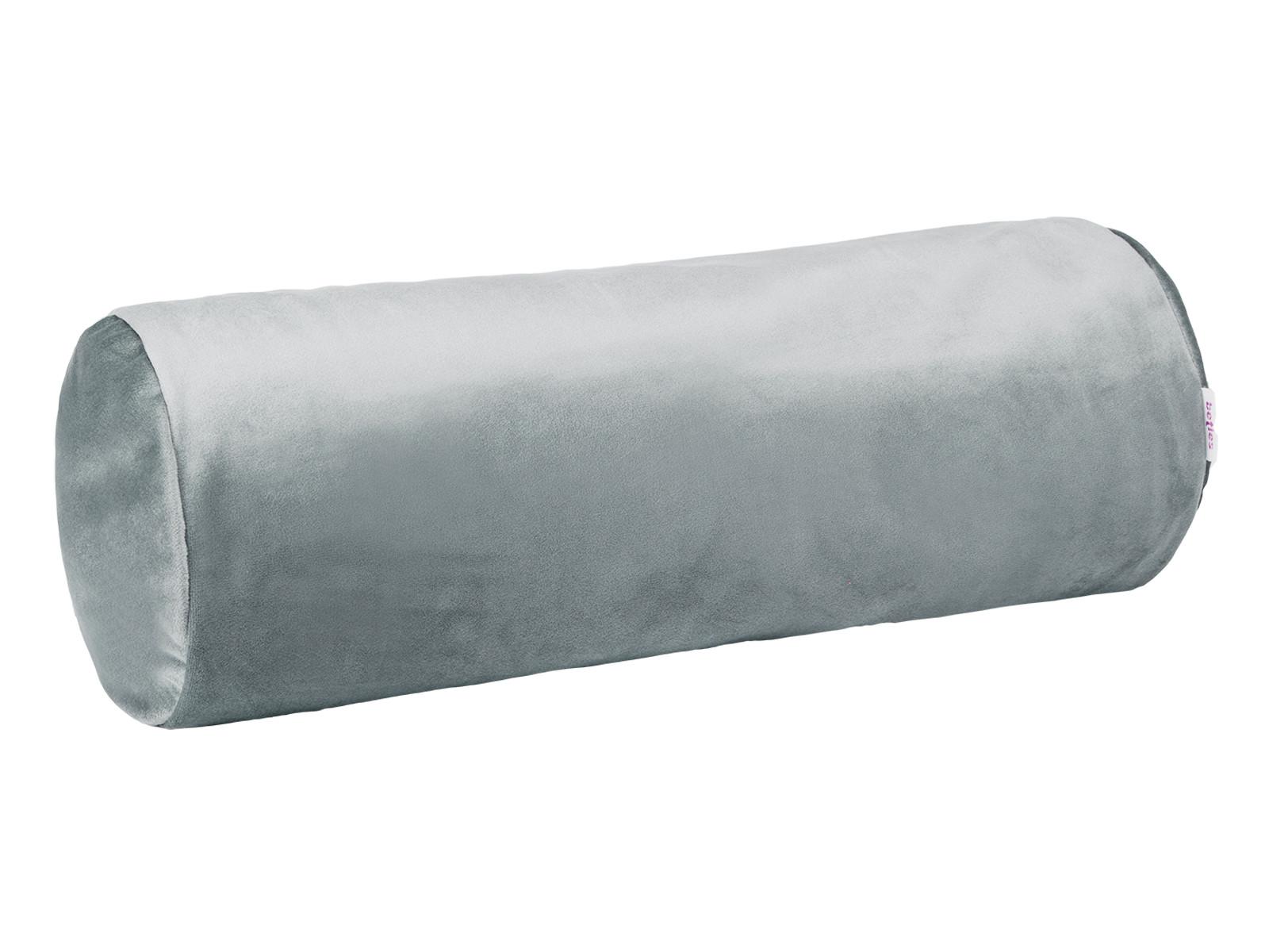 NACKENROLLENHÜLLE Samt&Sonders stein-grau 40/15 cm - Grau, Textil (15/40cm) - beties Heimtextil