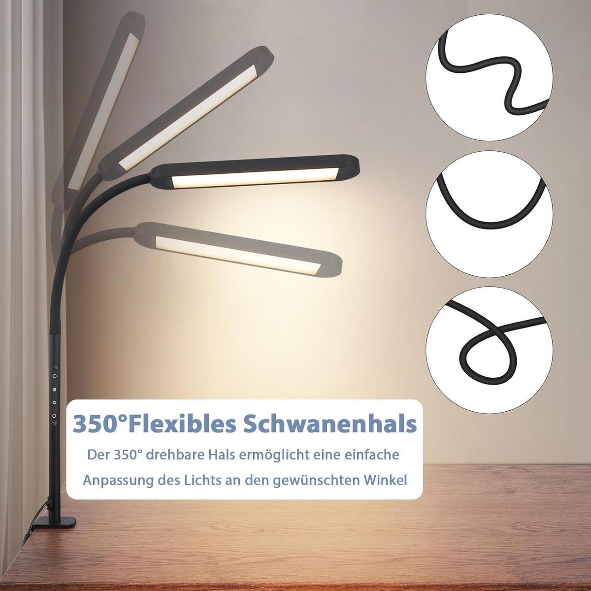 TISCHLAMPE Trugleuch 51.5/56.5/51.5 cm - Schwarz, Metall (51.5/51.5/56.5cm) - ZMH