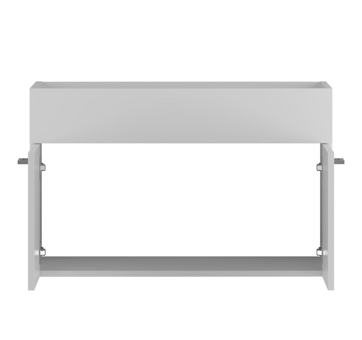 WASCHBECKENUNTERSCHRANK Colorado 2 Schubladen Weiß Matt - 80 x 46 x 52 cm - Weiß, Holz (80/52/46cm) - Badplaats