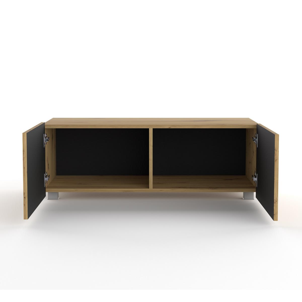 LOWBOARD Kavell mit 2 Türen, 100 cm, stehend/hängend, eiche Artisan - Eiche Artisan, Holzwerkstoff (100/37.5/43cm) - Beautysofa
