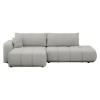 ECKSOFA Furyn O, Seite: Links - Schwarz/Grau, Holzwerkstoff/Kunststoff (262/145cm) - MIRJAN24