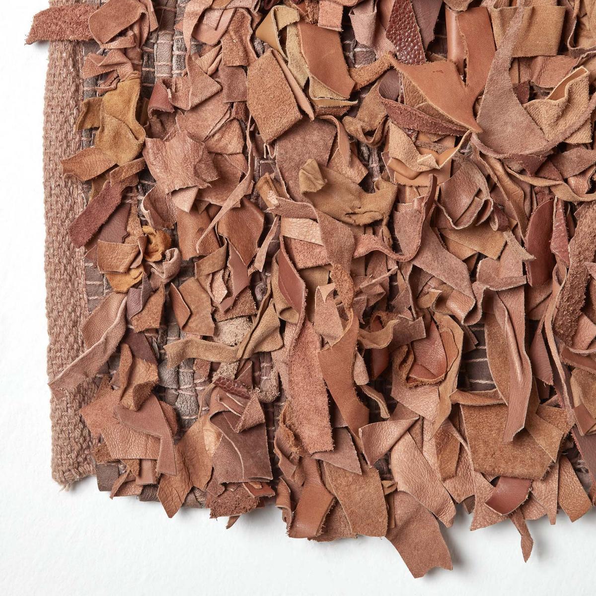 SHAGGY-TEPPICH Dallas 90/150 cm - Cognac, Leder (90/150cm) - Homescapes