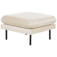 OTTOMANE Hellbeige Vinterbro - Beige/Schwarz, Textil (70/44/70cm) - Beliani