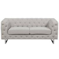 2-SITZER-SOFA Polyester Beige Vissland - Beige, Textil (172/71/87cm) - Beliani