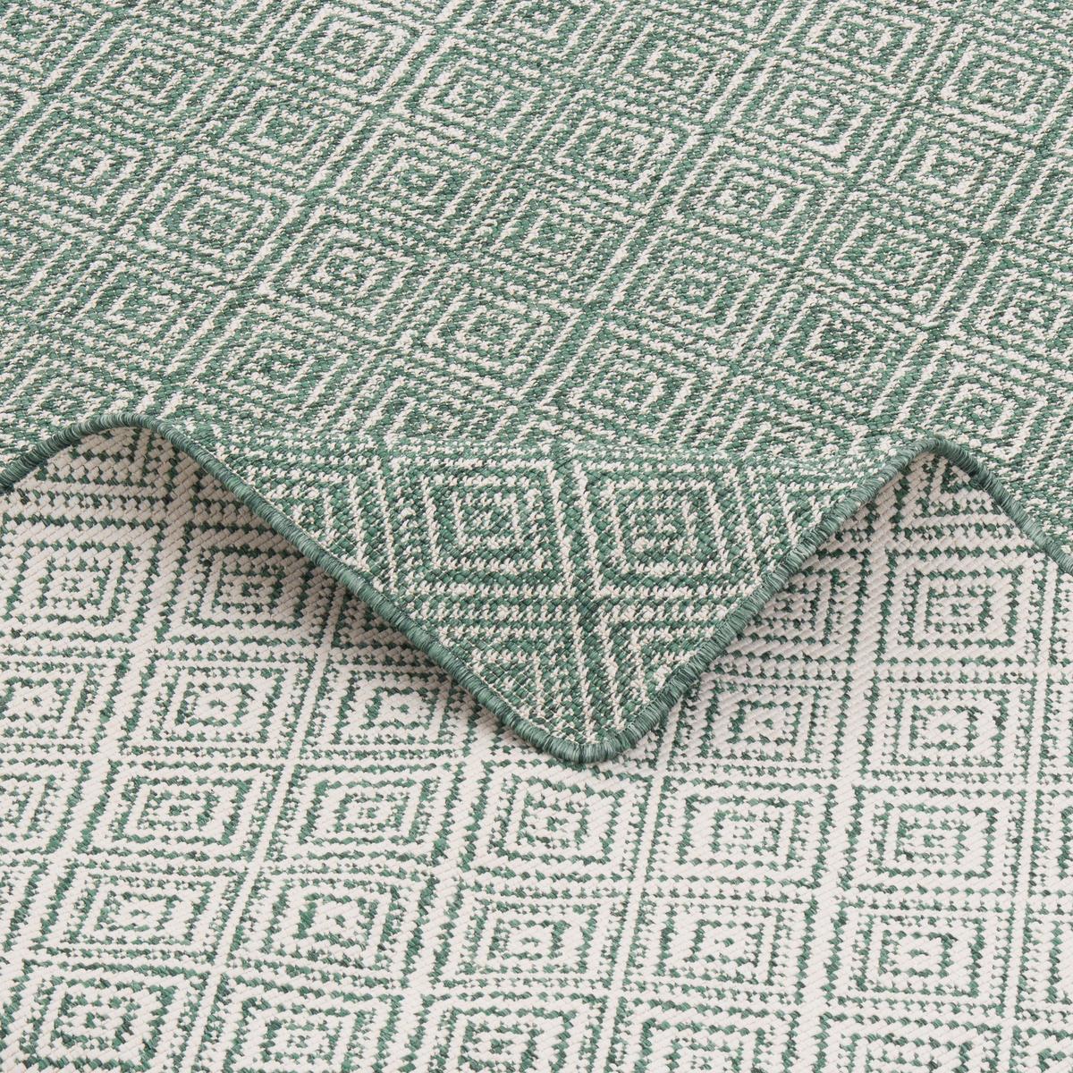 IN- UND OUTDOOR TEPPICH LÄUFER BEIDSEITIG NEWPORT - Grün, Textil (80/200cm) - Snapstyle