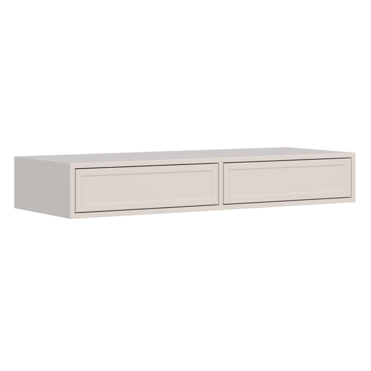 WANDKONSOLE Velveto Greige 110 cm - Kaschmir, Holzwerkstoff (110/17/40cm) - Selsey