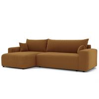 ECKSOFA Luna Max Mit Schlaffunktion - Gelb, Holzwerkstoff/Textil (278/145cm) - Fun Möbel