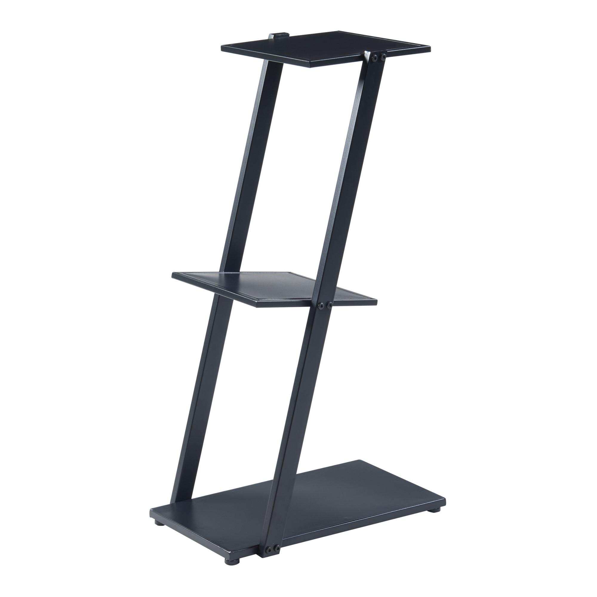 BEISTELLREGAL Rollag - Schwarz, Metall (25/40/72cm) - [en.casa]