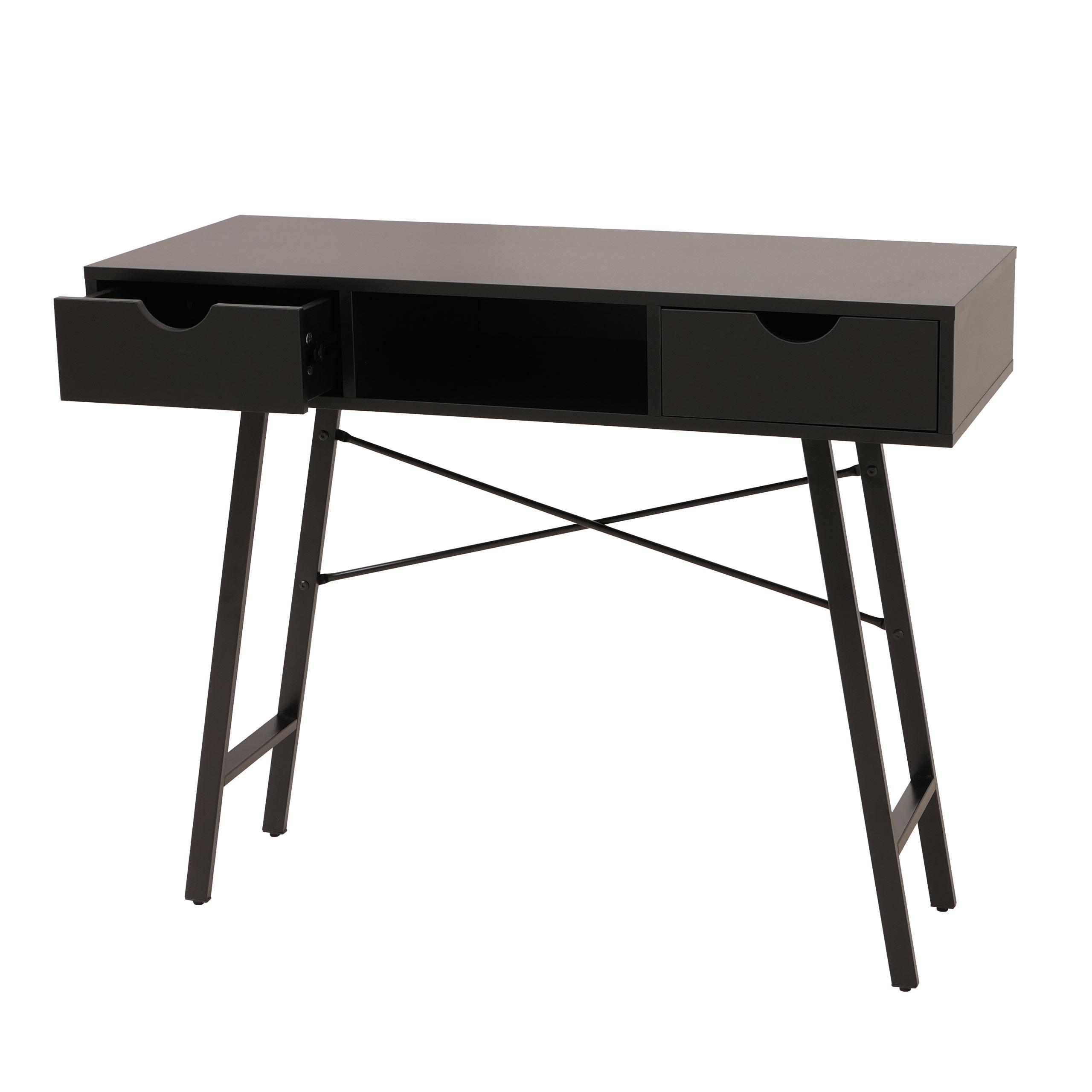 KONSOLENTISCH Schwarz - Schwarz, Holz (40/100/80cm) - MCW