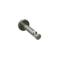 TRÄGER FÜR GARDINENSTANGEN 16 mm Ø, Medium 1-läufig, Edelstahl-Optik - Edelstahlfarben, Metall (9.3/4/4cm) - INTERDECO