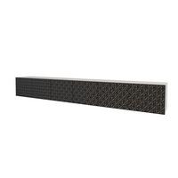 LOWBOARD VIRA-W 3x100x40x40 cm - Weiß / Schwarz - Schwarz, Holzwerkstoff (300/40/40cm) - ALTDECOR