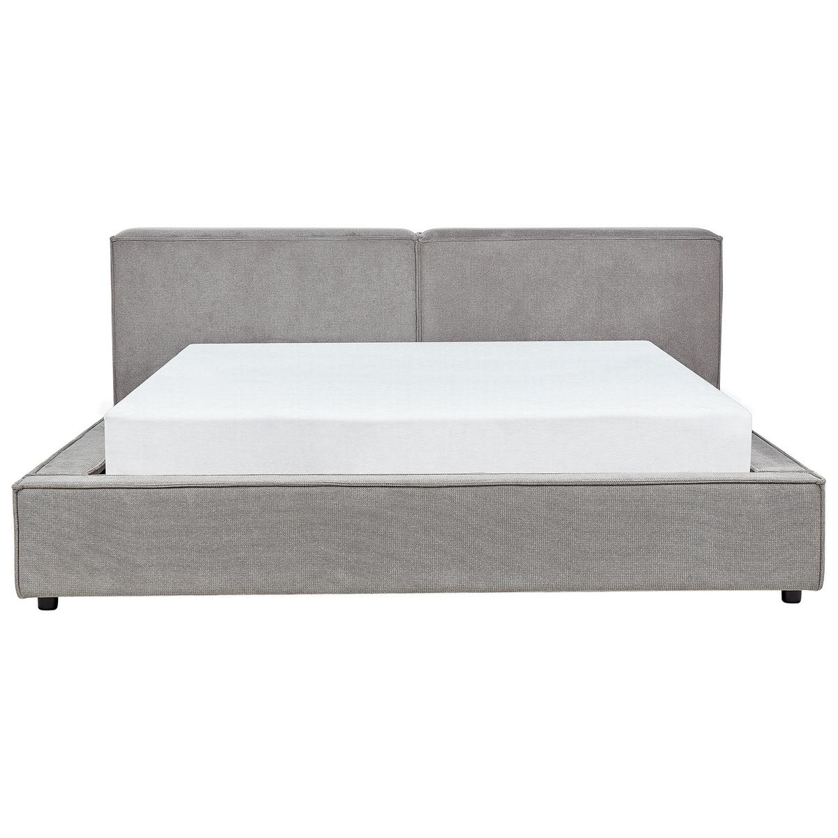 POLSTERBETT 180/200cm Grau Linards - Grau, Textil (180/200cm) - Beliani