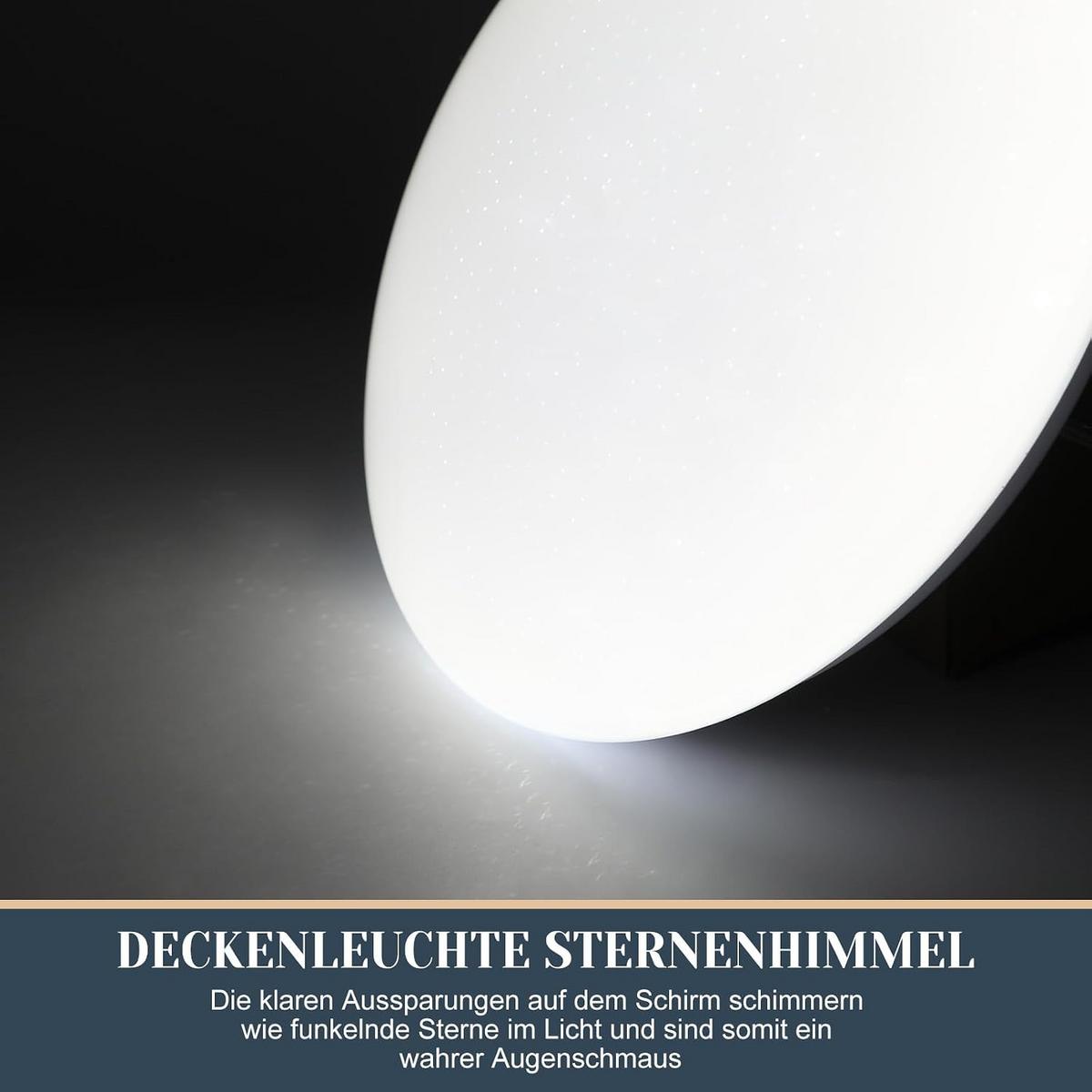 LED-DECKENLEUCHTE Windrunne 25.2/25.2/5.7cm - Weiß, Metall (25.2/25.2/5.7cm) - ZMH