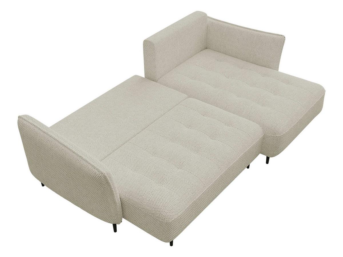 ECKSOFA Bari, Seite: Rechts - Beige/Schwarz, Holz/Textil (276/158cm) - MIRJAN24