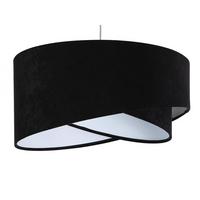 HÄNGELEUCHTE Schwarz 50/23 cm - Weiß, Kunststoff (50/1.3/23cm) - ONZENO