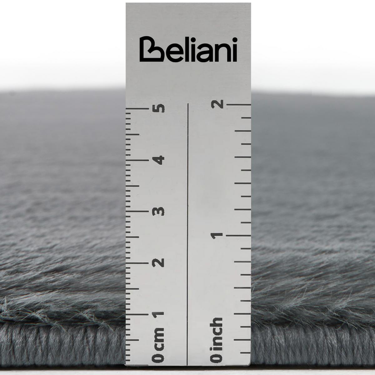 TEPPICH Dunkelgrau 160/230 cm Tangra - Dunkelgrau/Grau, Kunststoff (160/230cm) - Beliani