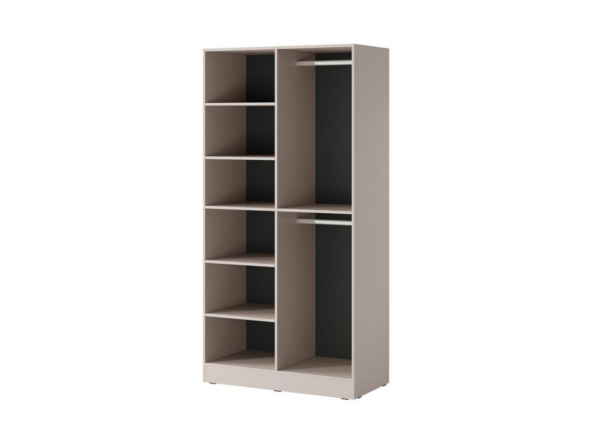 DREHTÜRENSCHRANK ATELIO 101/200/51 cm Modern Kleiderschrank 2-türig Kaschmir - Kaschmir, Holzwerkstoff (101/200/51cm) - MASSENO