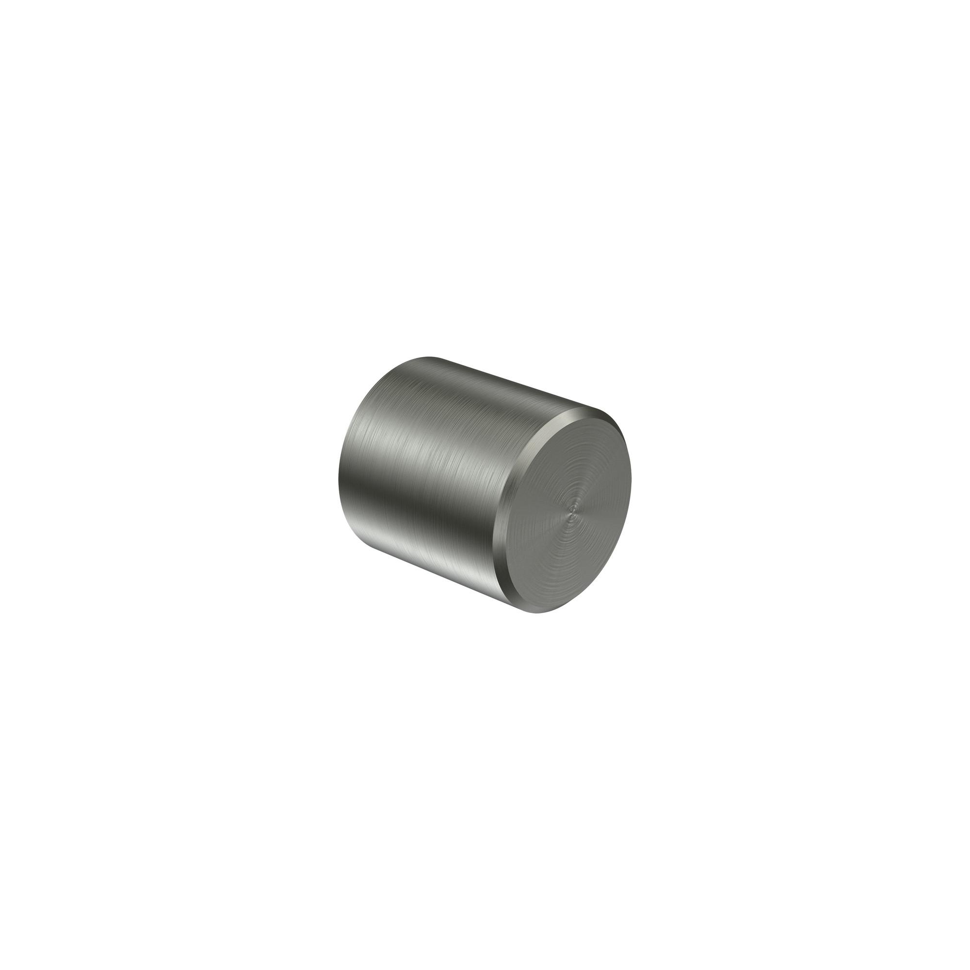 ENDSTÜCKE FÜR GARDINENSTANGEN 20 mm Ø, Santo Edelstahl, Packung 2 Stück - Edelstahlfarben, Metall (2.5/2.5/2.5cm) - INTERDECO