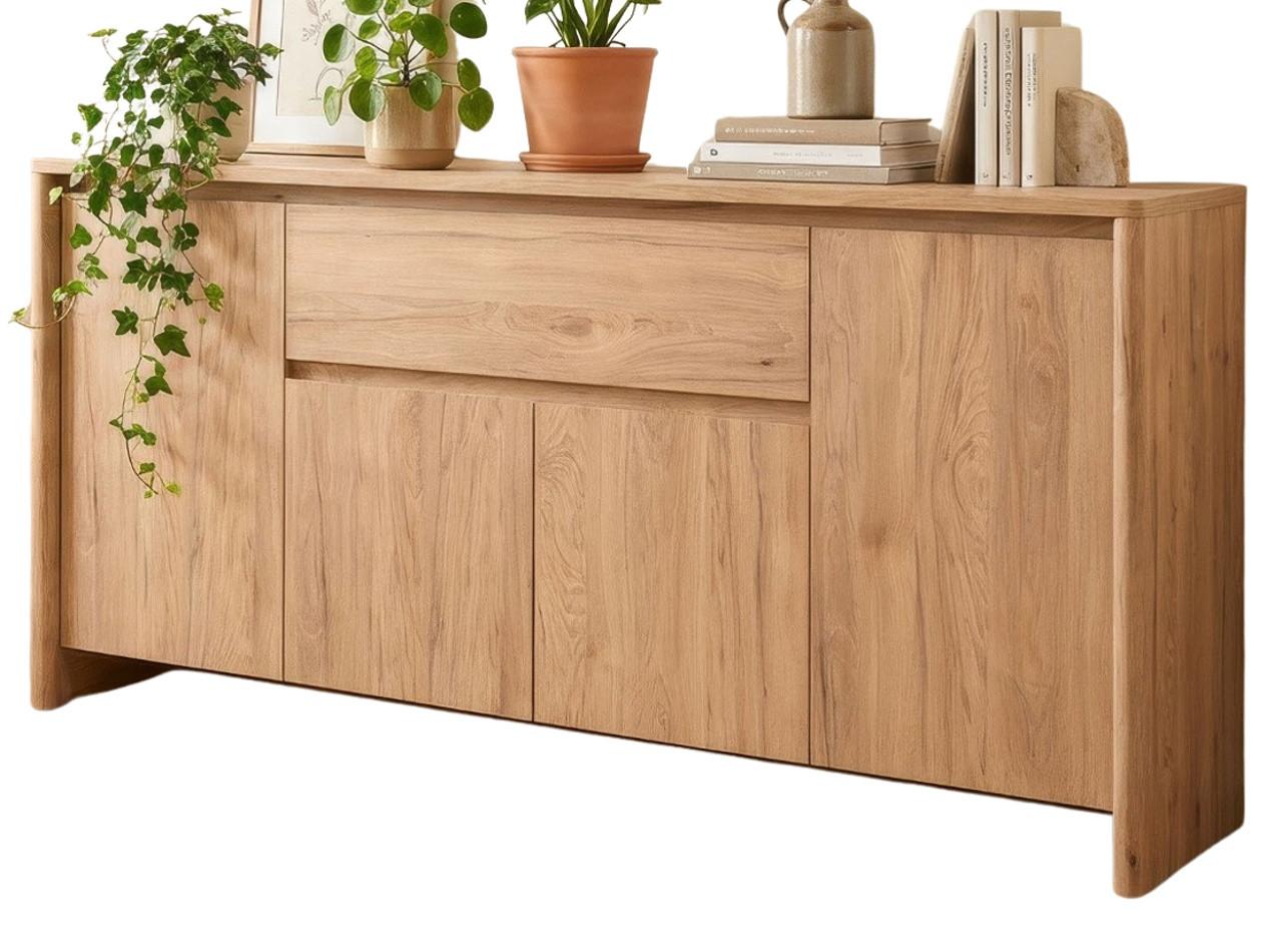 SIDEBOARD Hickory Walnuss 164 x 85 cm, Kommode mit viel Stauraum - Walnussfarben, Holzwerkstoff (164/85/40cm) - Furn.Design