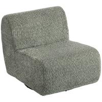SESSEL Chenille Grau - Schwarz/Grau, Textil/Metall (70/70/90cm) - HOMCOM