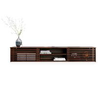 LOWBOARD RIAN nussbaum - Nussbaumfarben, Holz (175/30/34cm) - IDIMEX