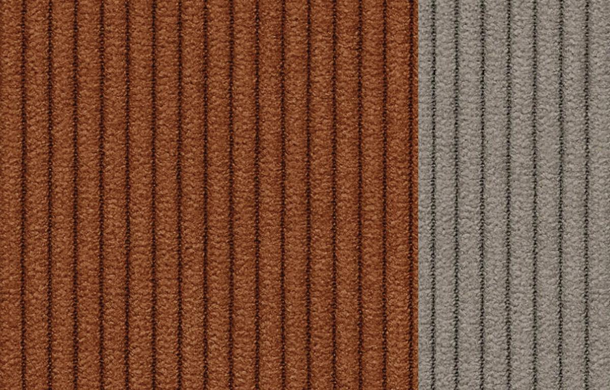 SESSEL OLI in Cordstoff orange - Orange, Holz/Textil (130/91/108cm) - Wozimo