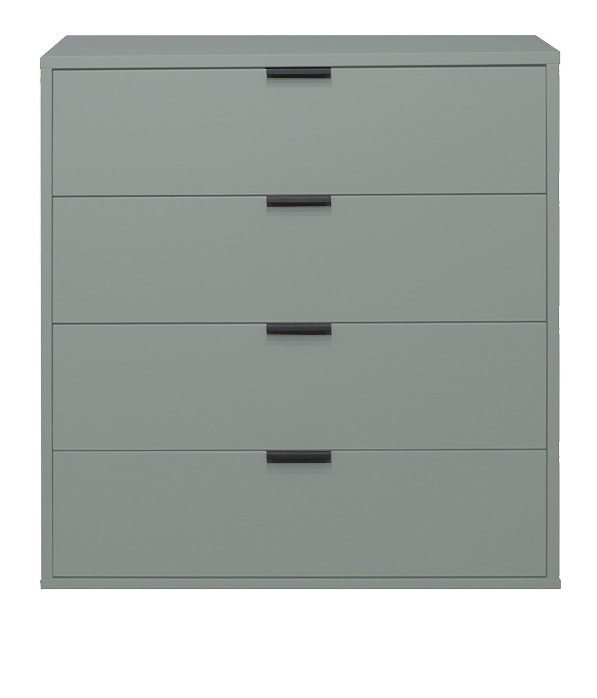 KOMMODE Erna 81x45x87 Pinie Green matt Lack - Grün, Holzwerkstoff (81/87/45cm) - 58aufmkessel