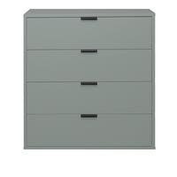 KOMMODE Erna 81x45x87 Pinie Green matt Lack - Grün, Holzwerkstoff (81/87/45cm) - 58aufmkessel