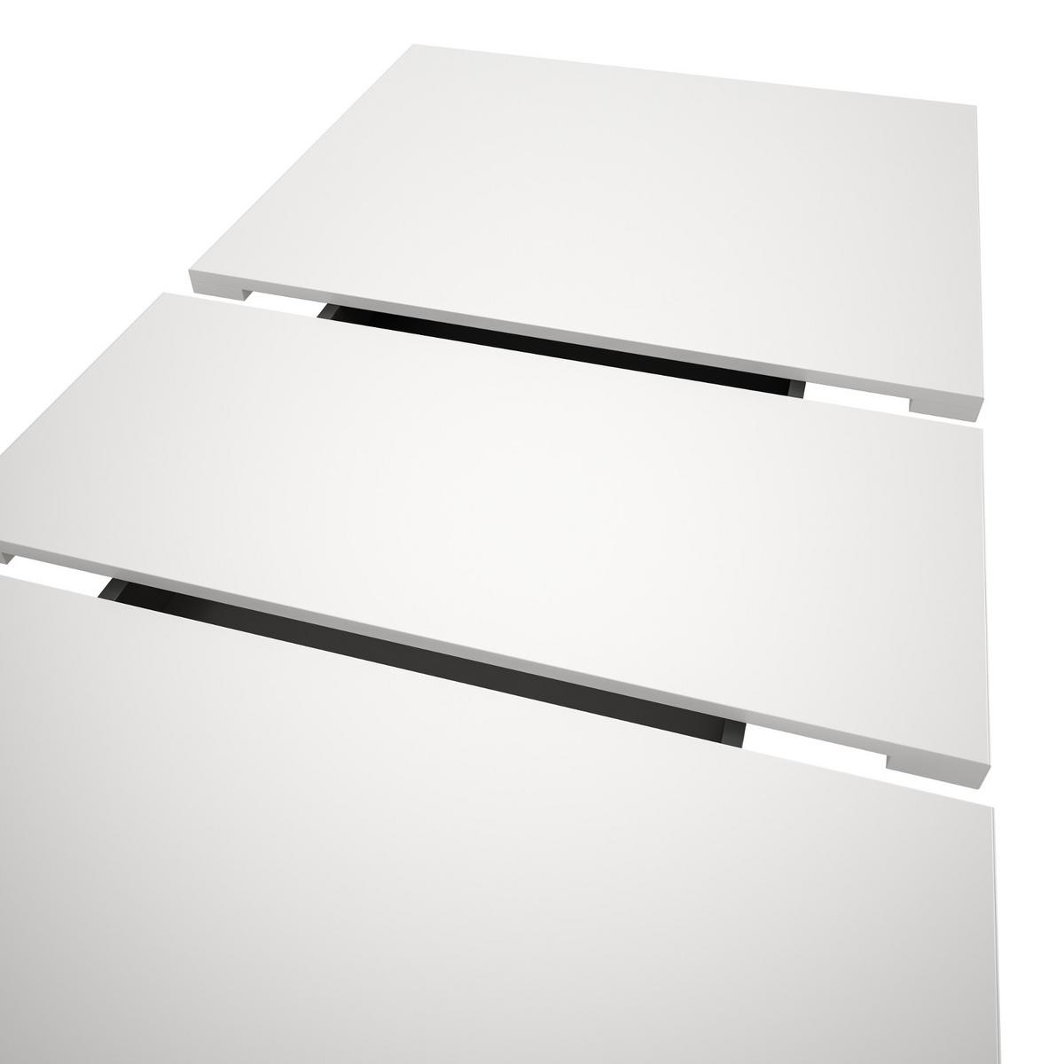 ESSTISCH weiß, Küchentisch ausziehbar 150 - 190 cm - Weiß, Holzwerkstoff/Metall (150/90/76cm) - Inn.Furn