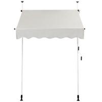 KLEMMMARKISE Beige - Beige, Metall (150/300/125cm) - COSTWAY