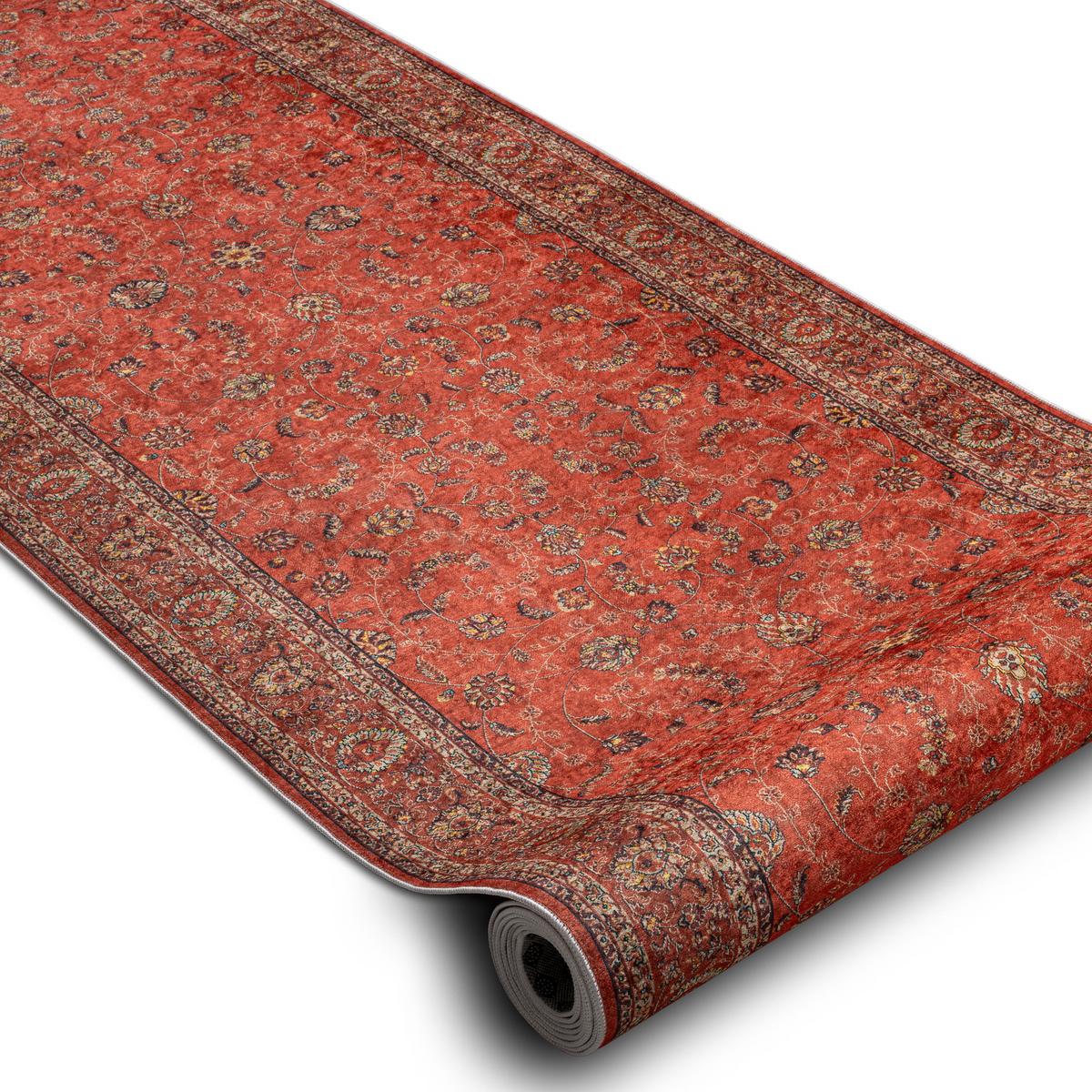 LÄUFER Antirutsch LOTUS 80/190 cm - Rot, Textil (80/190cm) - rugsX