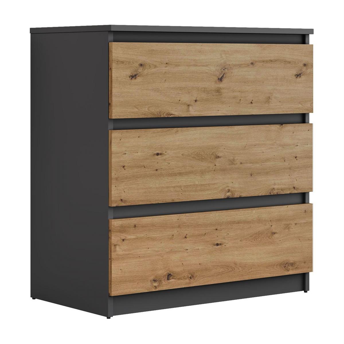 HIGHBOARD HANA M3 Artisan Eiche / Anthrazit - Eiche Artisan, Holzwerkstoff (70/75/40cm) - Lookway