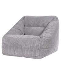 SITZSACK Cord Sessel Natalia - Hellgrau/Grau, Textil (97/73/84cm) - icon