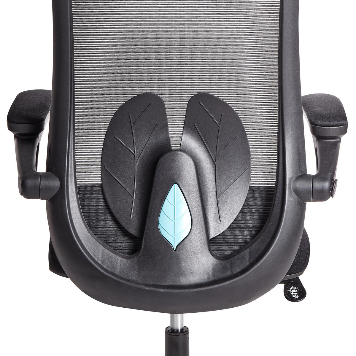 BÜROSTUHL Schwarz Overlord - Schwarz, Textil (49/100/63cm) - Beliani