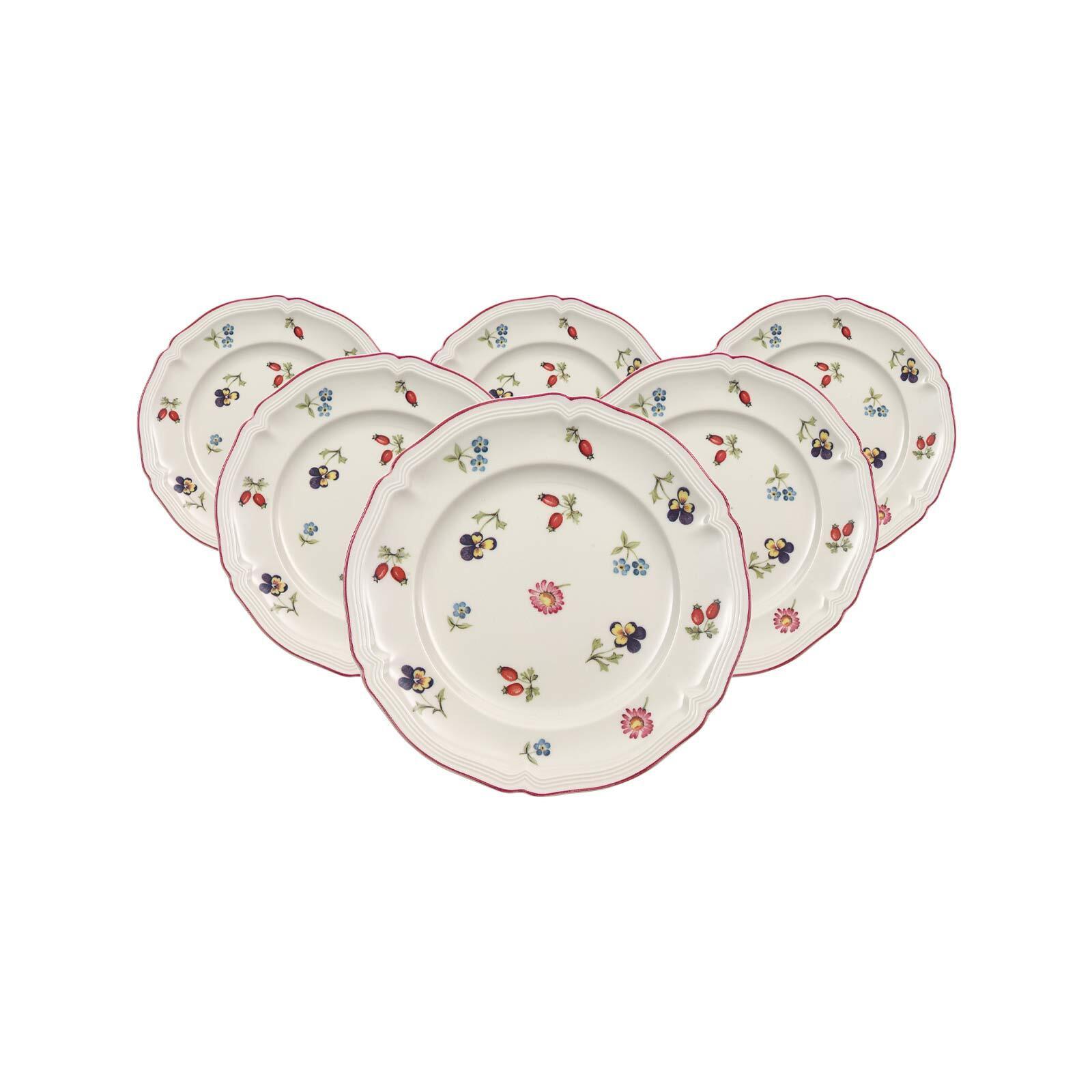 BROTTELLER Petite Fleur weiß ø 17,4 cm 6er Set - Weiß, Keramik (17.4cm) - Villeroy & Boch