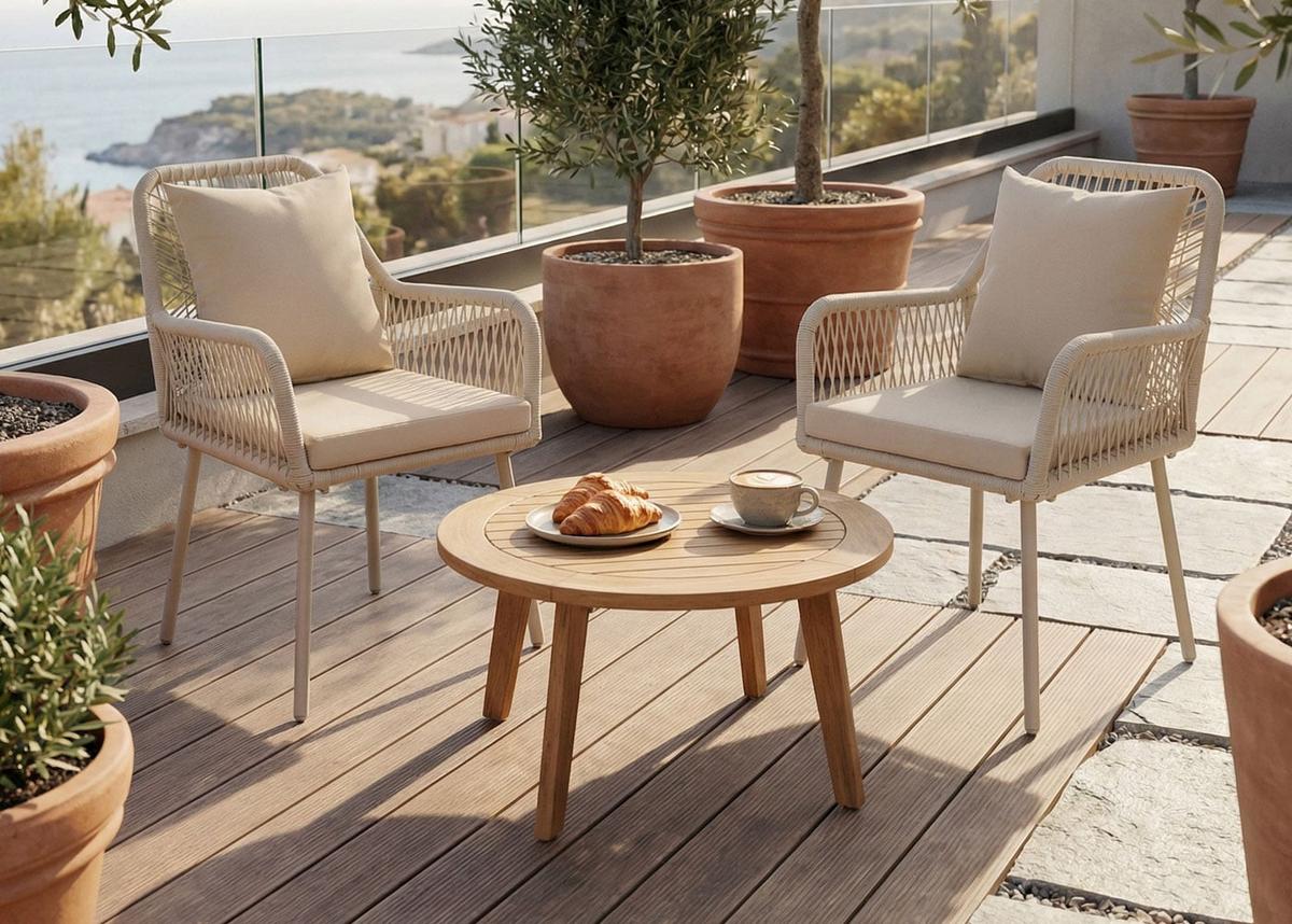 GARTENSTUHL Cremeweiß - Creme, Textil (54/81/62cm) - MCW