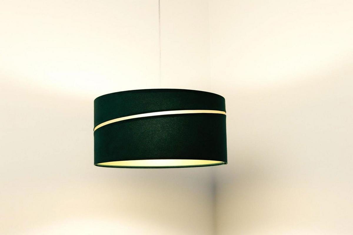 HÄNGELEUCHTE Grün 50/25 cm - Goldfarben/Grün, Kunststoff (50/0.4/25cm) - ONZENO