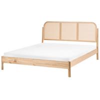 BETT mit Lattenrost 160/200 Kiefernholz Hellbraun Archail - Hellbraun, Holz (160/200cm) - Beliani
