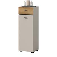 BADKOMMODE Kaschmir, Evoke Eiche 32 cm, Midischrank mit wechselbarem Türanschlag - Kaschmir/Eichefarben, Holzwerkstoff/Kunststoff (32/91/30cm) - Inn.Furn