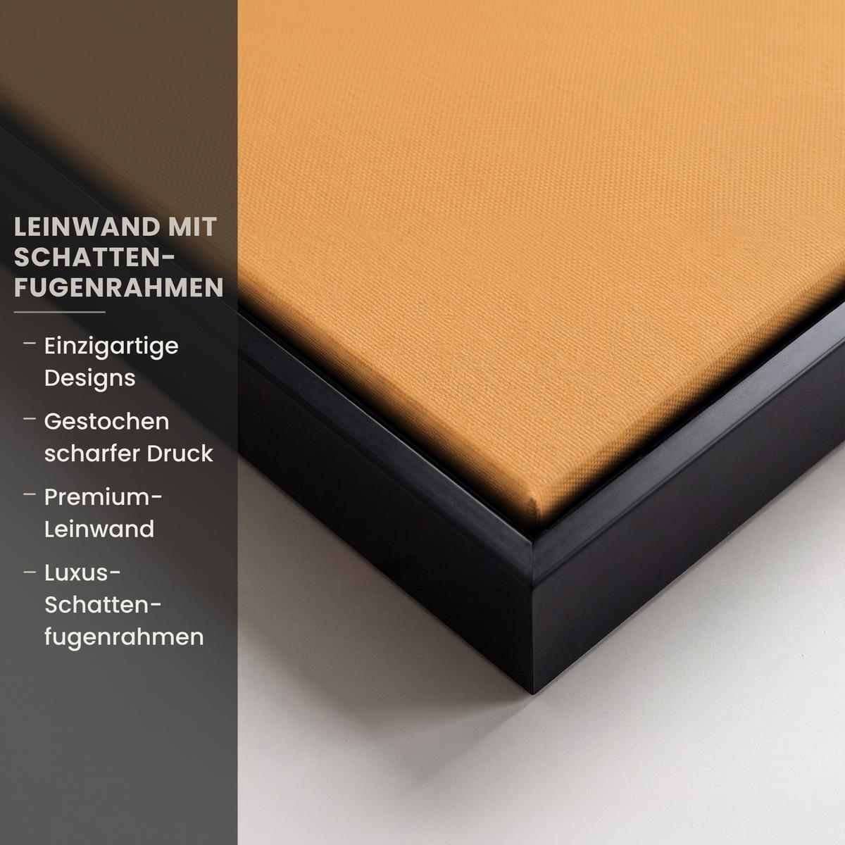 LEINWAND Bilder mit Rahmen - Osterhase - Kostüm - Ente - 100x70 - Gelb, Textil (100/70cm) - MuchoWow