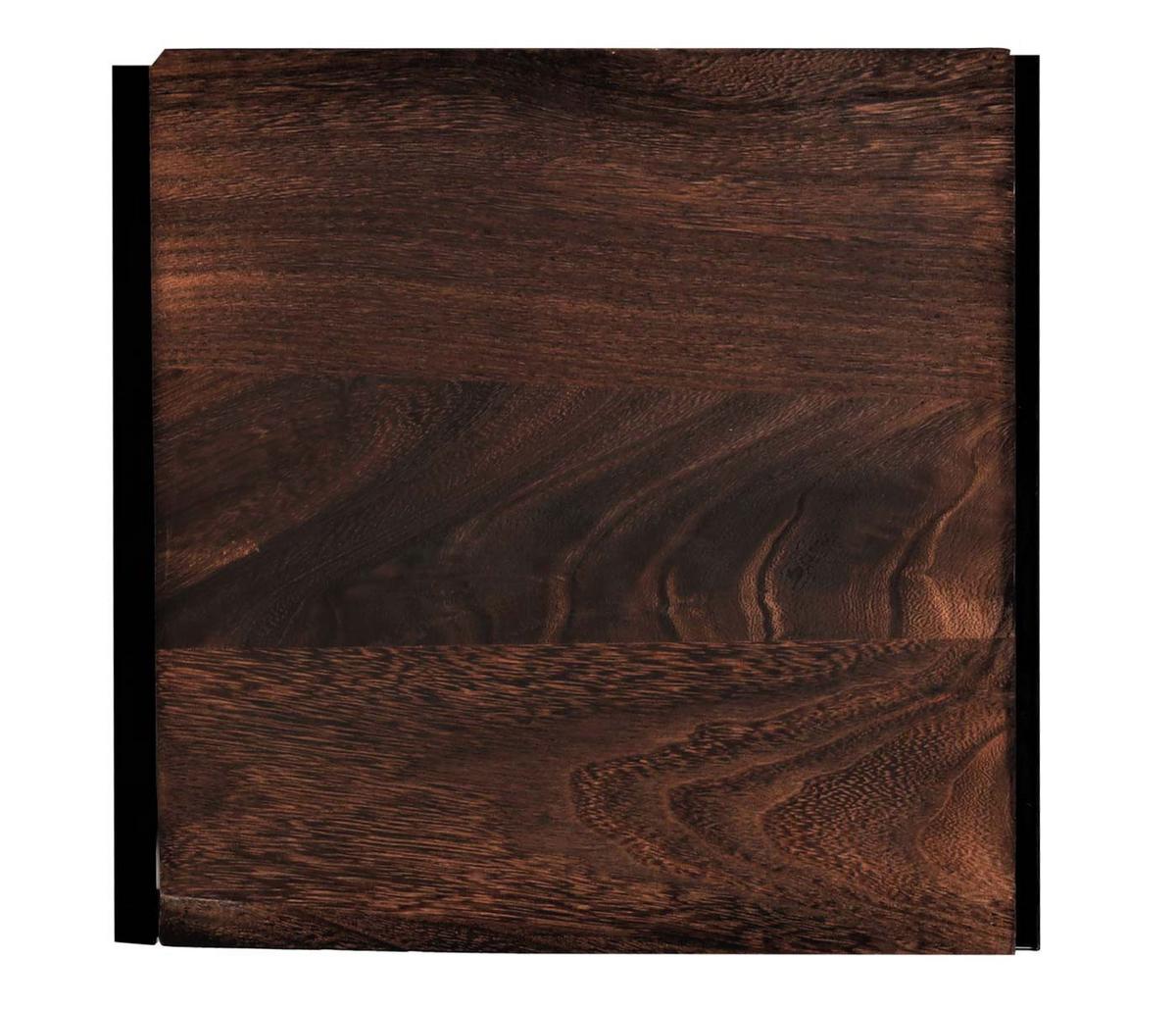 BLUMENTISCH quadratisch Dunkelbraun - Dunkelbraun, Holzwerkstoff (32/30/61cm) - MCW