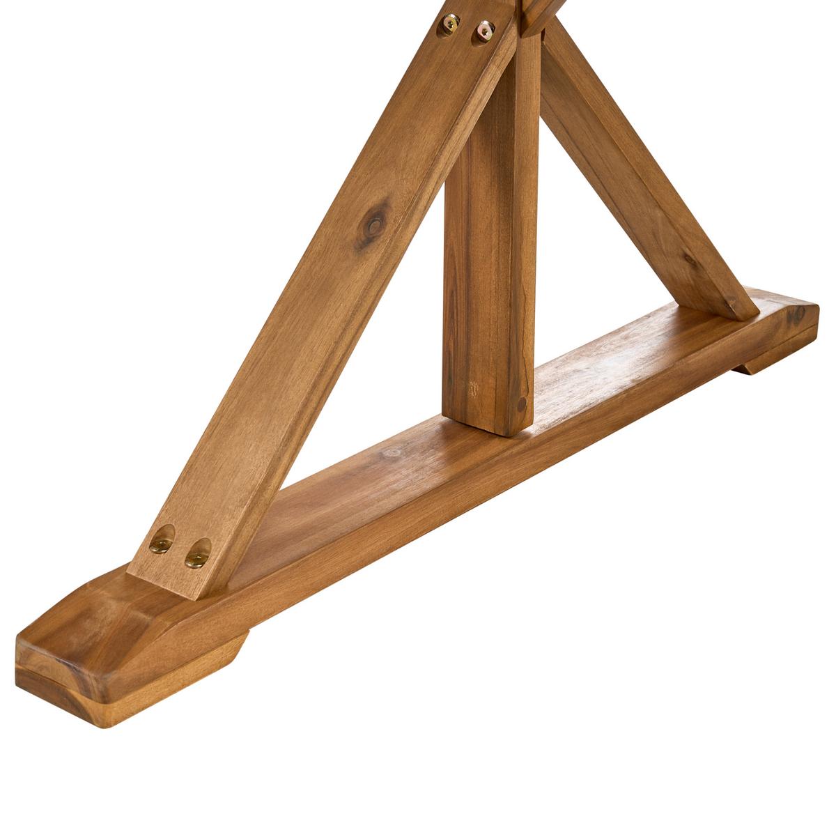 GARTENTISCH 90/180 cm Akazienholz Braun Calabritto - Braun, Holz (90/180/74cm) - Beliani