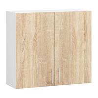 HÄNGESCHRANK Weiß, Eiche Sonoma 72/80/30,5 - Weiß/Eiche Artisan, Holzwerkstoff (80/72/30.5cm) - RAUMHIRSCH FURNITURE