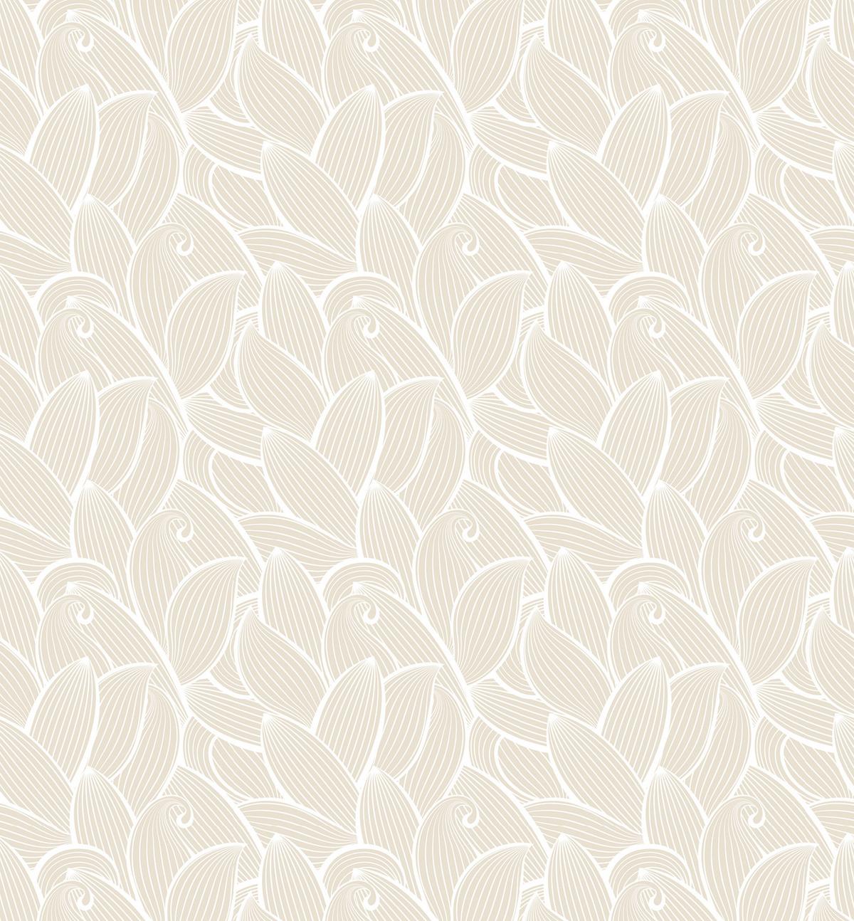 VERDUNKELUNGSROLLO 130x140 cm Blätter - Grau, Textil (130/140cm) - TULUP