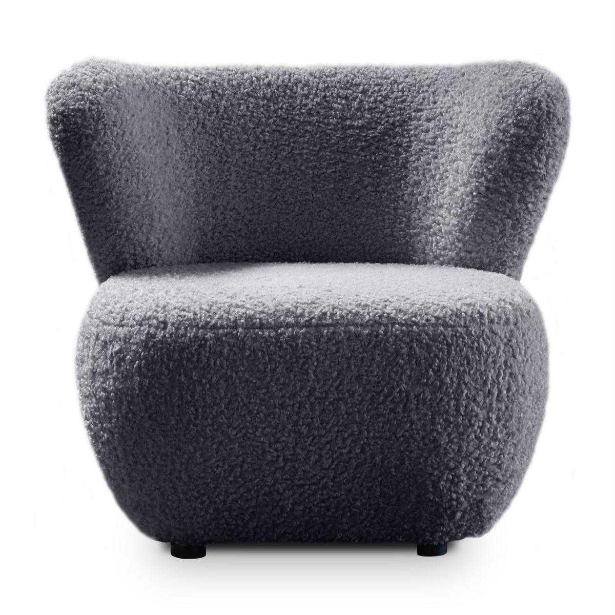 SESSEL ARLO LOUNGE Rolf 08 - Graphitfarben, Textil (85/74/58cm) - Lookway